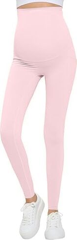 Natural Uniforms Womens Maternity High Waist, Bottom Lifting Nylon Yoga Leggings in Kuwait
