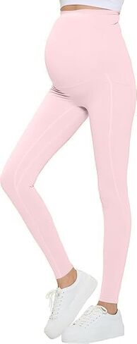 Natural Uniforms Womens Maternity High Waist, Bottom Lifting Nylon Yoga Leggings in Kuwait