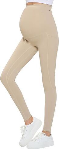 Natural Uniforms Womens Maternity High Waist, Bottom Lifting Nylon Yoga Leggings in Kuwait