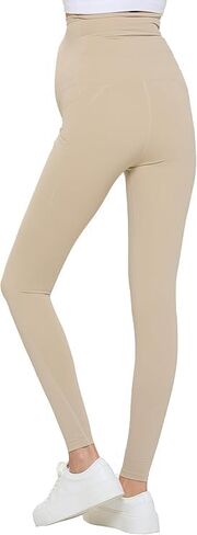 Natural Uniforms Womens Maternity High Waist, Bottom Lifting Nylon Yoga Leggings in Kuwait