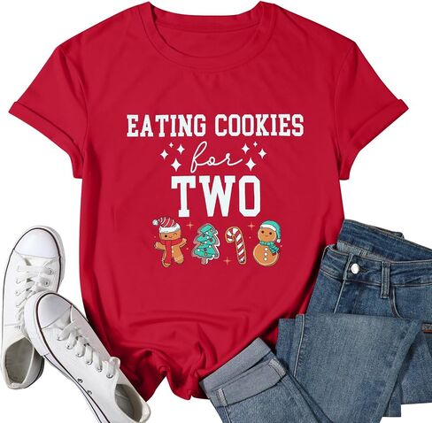 Eating Tacos for Two Maternity Shirt Cute Graphic Letter Print T-Shirt Pregnancy Announcement Short Sleeve Tees Tops in Kuwait