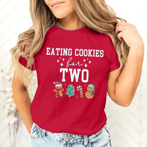 Eating Tacos for Two Maternity Shirt Cute Graphic Letter Print T-Shirt Pregnancy Announcement Short Sleeve Tees Tops in Kuwait