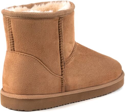 Women's Cozy Short Bootie Slippers, Winter Warm Hard Bottom House Shoes with Fuzzy Lining | Winter Warm, Hard Bottom, Fuzzy Lining in Saudi Arabia