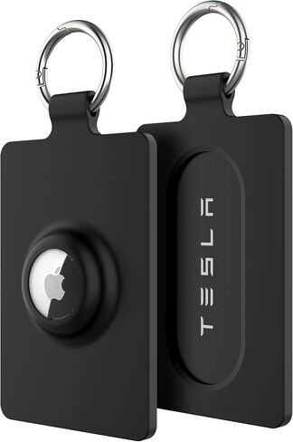 Card Holder for Tesla Keycard with AirTag, Soft Silicone Key Card Protective Case Cover for Tesla Model 3 Y S X, Key Holder with Keychain Key Rings - 1 Pack in Kuwait
