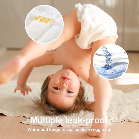 Baby Diapers Portable Pack Size 4(22~37lb), 56 Count Babycozy Bouncy Soft Diapers Disposable Hypoallergenic Diapers to Protect Sensitive Baby Skin in Saudi Arabia