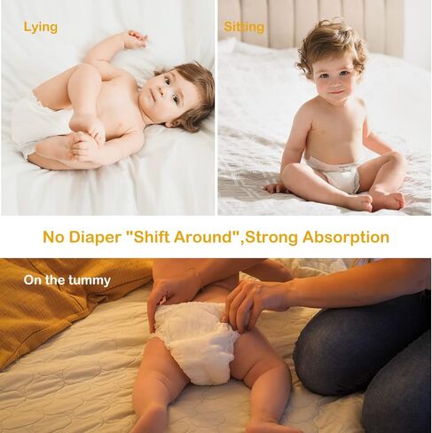 Baby Diapers Portable Pack Size 4(22~37lb), 56 Count Babycozy Bouncy Soft Diapers Disposable Hypoallergenic Diapers to Protect Sensitive Baby Skin in Saudi Arabia