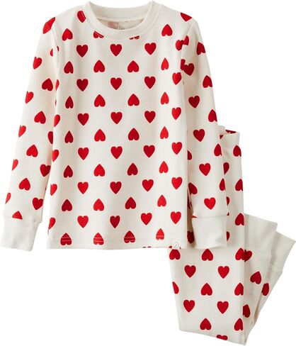 little planet by carter's Unisex Baby 2-Piece Pajamas Made with Organic Cotton, Hearts, 3T in Saudi Arabia