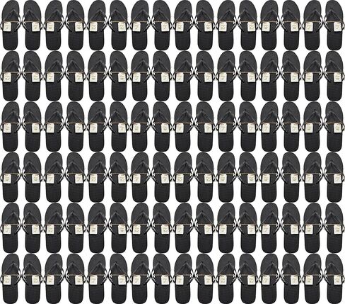 Bulk Flip Flops for Weddings, 48 Pairs, Reception Guest Slippers, Men Women Destination Beach Pool Wholesale Pack in Kuwait