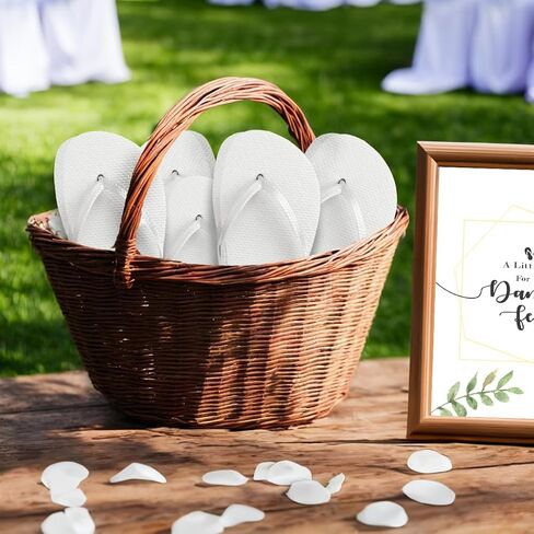 Bulk Flip Flops for Weddings, 48 Pairs, Reception Guest Slippers, Men Women Destination Beach Pool Wholesale Pack in Kuwait