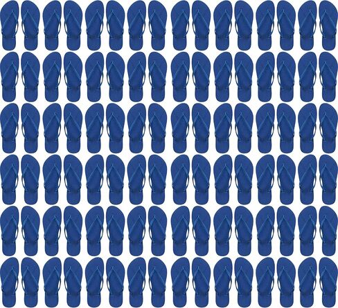 Bulk Flip Flops for Weddings, 48 Pairs, Reception Guest Slippers, Men Women Destination Beach Pool Wholesale Pack in Kuwait