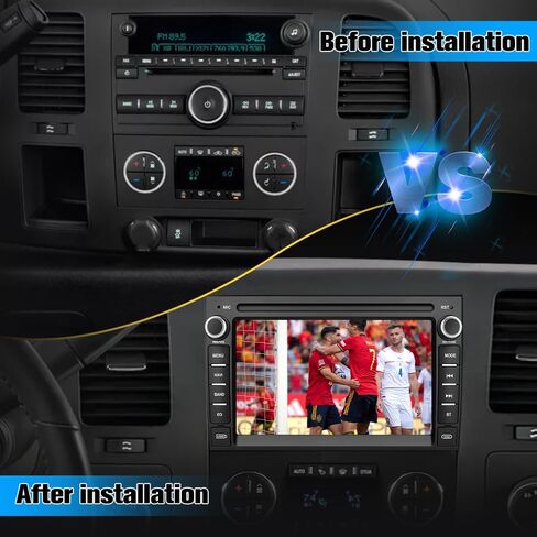 【2+64GB】 Car Stereo Radio for Chevrolet Chevy Silverado GMC Sierra Yukon, Android 13 Head Unit Radio Replacement with GPS Navigation CarPlay Android Auto Multimedia Video Player in Saudi Arabia
