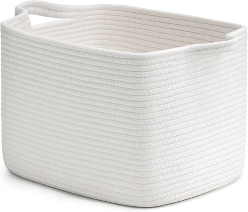 INDRESSME Black Shoe Basket for Entryway, Rope Basket for Clothes, Towels, Small Laundry Basket, Shelf Basket for Bathroom, 13 x 10 x 9 inches in Saudi Arabia