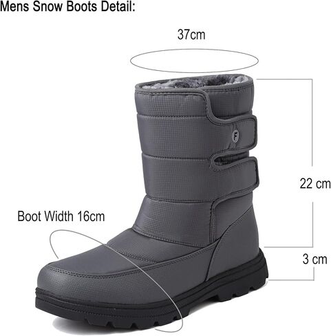 رجل أحذية الثلوج إمرأة أحذية الشتاء للماء الفراء اصطف الدافئة خفيفة الوزن الكاحل أحذية عالية أعلى الانزلاق على المضادة للانزلاق عارضة الأحذية في الهواء الطلق الجوارب in Kuwait