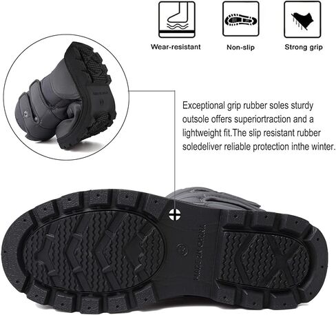 رجل أحذية الثلوج إمرأة أحذية الشتاء للماء الفراء اصطف الدافئة خفيفة الوزن الكاحل أحذية عالية أعلى الانزلاق على المضادة للانزلاق عارضة الأحذية في الهواء الطلق الجوارب in Kuwait