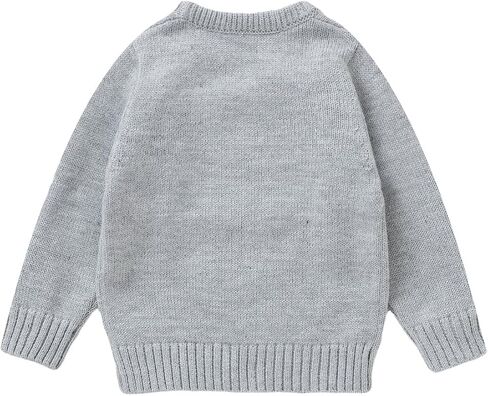 Baby Toddler Girl Boy Sweaters Long Sleeve Knit Christmas Sweater Chunky Crewneck Pullover Tops Winter Clothes in Saudi Arabia