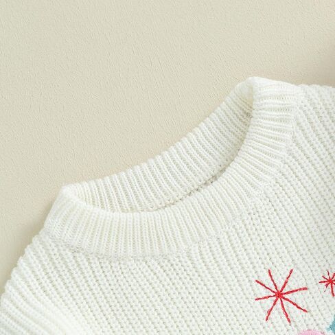 سترات للأطفال الصغار والبنات والأولاد بأكمام طويلة وسترة كريسماس مكتنزة بياقة دائرية وملابس شتوية in Kuwait