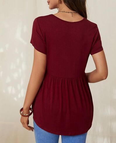 Women's Maternity Tops Short Sleeve T Shirts Pregnancy Clothes Maternity Blouses for Women in Saudi Arabia