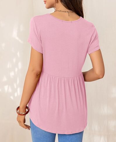 Women's Maternity Tops Short Sleeve T Shirts Pregnancy Clothes Maternity Blouses for Women in Saudi Arabia