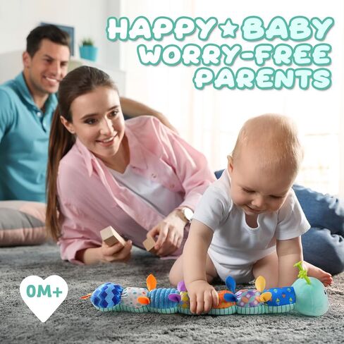 ألعاب الأطفال من 0 إلى 6 إلى 12 شهرًا، ألعاب أنشطة الحيوانات المحشوة الموسيقية للرضع مع تجعيد متعدد الحواس، خشخيشات، هدايا ألعاب للفتيات الصغيرات لوقت البطن لحديثي الولادة، كاتربيلر، وردي in Kuwait