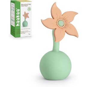 haakaa Flower Stopper Breastpump Stopper Manual Breast Pump Silicone Flower Stopper 100% Food Grade Silicone BPA PVC and Phthalate Free 1 pc, White