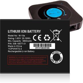 Upgraded (6800mAh) Battery for Netgear Nighthawk M6 Mobile Hotspot Add-On, Compatible with M6 (MR6150, MR6550) Mobile Routers Compact Lithium-Ion Battery Model No: W-20