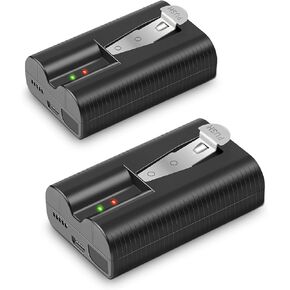 Doorbell Battery 2 Pack 6040mAh for Ring Doorbell Camera 2/3/4/3plus,Stick-Up Cam (2nd & 3rd Gen),Spotlight Cam,3.65V Rechargeable Upgraded Lithium Li-ion Batteries