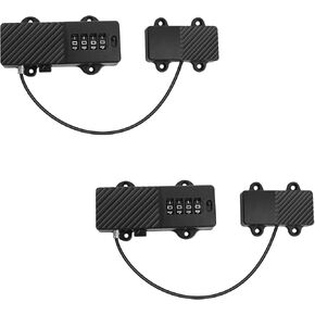 Refrigerator Cabinet Locks Baby Proof - Combination Lock Freezer and Child Safety Cabinet Lock（2 Pack）Black