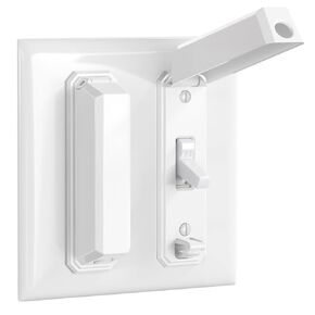 CLYMENE Light Switch Cover Guard, Child Proof Wall Switch Cover Keeps Your Lights or Switches from Getting Accidentally Turned ON or Off, Toggle Style (White, 2 Pack)