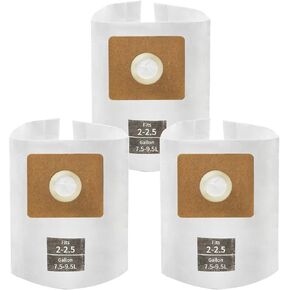 for Shop Vac Bags 5-8 Gallon, Type E 90661 9066133, Type H 90671 9067133; VF2004, VHBS VDBS High- Efficiency Disposable Vaccum Collection Filter Bags 5 Pack