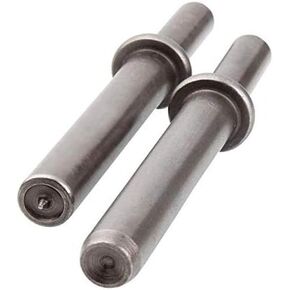 Heavy Duty 2pcs Rivet Set, Abuff Pneumatic Air Rivet Hammer Set for Shank 0.401 Chisel/Air Hammer Rivet Bits