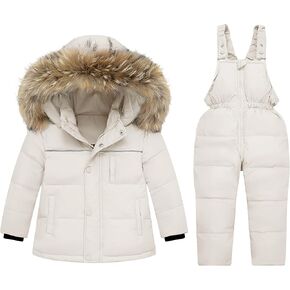 Toddler Snow Suit Winter Coat and Snow Pants Set, Baby Snowsuit Boys & Girls Snowsuit, Kids Toddler Snowsuit 2-3-4-5-6T