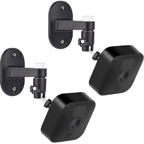 2Pack Adjustable Security Wall Mount Bracket for Blink Outdoor 4 (4th Gen) / (3rd Gen), Blink XT / XT2, Blink Mini, Perfect View Angle for Your Blink Surveillance Camera - Black