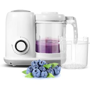 Baby Food Maker | Baby food Processor | 4 in 1 Baby Food Puree Blender Steamer Grinder Machine Auto Cooking & Grinding with Knob Control, BPA Free