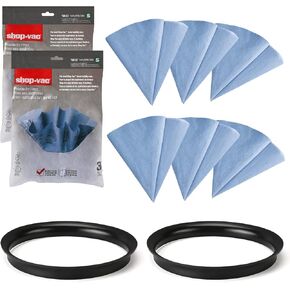 Shop-Vac 90107 Paper Disc Filter Reusable for Most Shop-Vac Wet/Dry Vacuum Cleaners 5 Gallon and Above, Replacement Parts #9010700, 9013700, 6 Pack