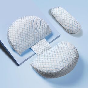 Pregnancy Pillow for Sleeping,Soft Pillows for Pregnancy Side Sleeper,Maternity Pillow,Small Body Pillow Support for Back,Belly,HIPS,Legs with Detachable and Adjustable Pillow Cover