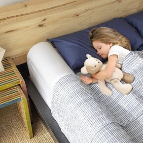 YIHATA Bed Rail for Toddlers, 1 Pack Foldable Baby Bed Rail Guard Kids Foam Bed Bumper Safety Bed Rail for Toddlers with Non-Slip Machine Washable Cover Bed Side Rail for Queen, King, Twin Bed