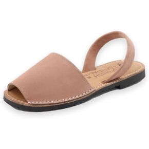 Classic Flat Sandals for Women – Dressy Soft Leather Peep Toe Women’s Flat Sandals, Casual Slip on Flats