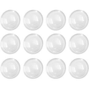 12Pcs Clear Plastic Outlet Covers, Shock Prevention Safe Easy Install Electrical Protector Safety Improved Outlet Plug Covers Electrical Safety Products