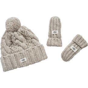 UGG Infant Cozy Knit Set Soft Beanie and Plush-Lined Mittens