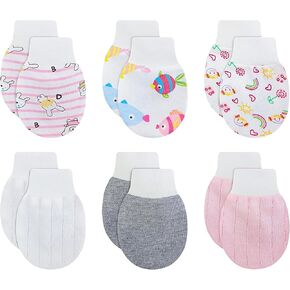 Wrist Tab Baby Mittens 0-6,6-12 Months Organic Cotton for Newborn Baby Boys Girls in Saudi Arabia
