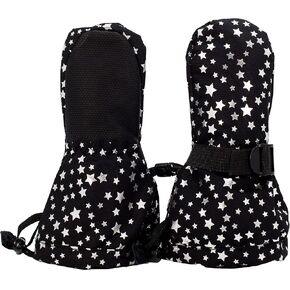 JAN & JUL Mittens for Baby Toddler Kids, Waterproof Insulated Winter Gloves for Girls