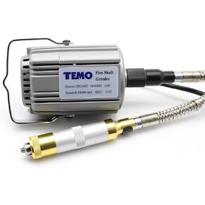 TEMO Heavy Duty Grinder Polishing Rotary Tool with Foot Pedal and Flexible Shaft, 5/32 inch chuck