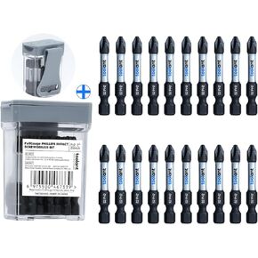 toolant 4 Inch Phillips Bit#2 Magnetic Anti Slip Impact Screwdriver Bits Set,10pcs Insert S2 Steel PH2 Driver Dit Set with CNC Machined Tips for Power Drill