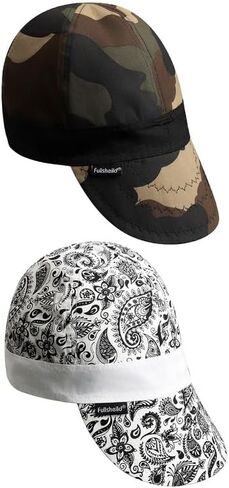 Fullsheild Reversible Welding Cap Flame Resistant CAT 2 Protective FR Welder Hats 6 Pannel Midweight Printed for Men Women in Saudi Arabia