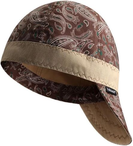 Fullsheild Reversible Welding Cap Flame Resistant CAT 2 Protective FR Welder Hats 6 Pannel Midweight Printed for Men Women in Saudi Arabia