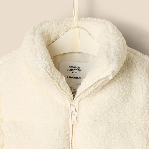 Amazon Essentials x Sofia Grainge Unisex Toddlers and Babies' Teddy Puffer Jacket in Saudi Arabia