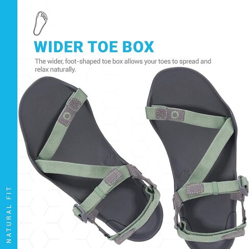 Xero Shoes Z-Trek II - صنادل رياضية بدون قطرات للسيدات - خفيفة الوزن وقابلة للتعبئة in Kuwait