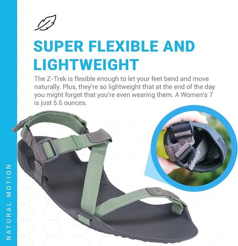 Xero Shoes Z-Trek II - صنادل رياضية بدون قطرات للسيدات - خفيفة الوزن وقابلة للتعبئة in Kuwait