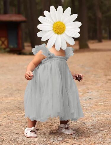 Baby Girl First Birthday Outfit Cake Smash 1st Birthday Dress with Flower Headband in Kuwait