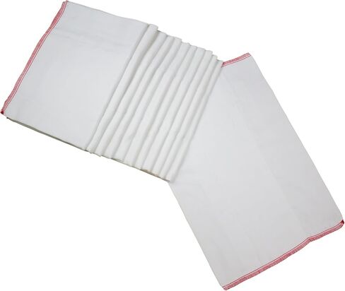 OsoCozy - Prefold Cloth Diapers (1 Doz) - Soft, Absorbent Durable Diaper Service Quality Prefolds Cloth Diapers - 100% Cotton in Kuwait